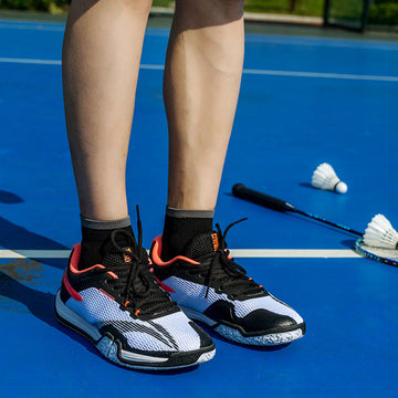 Low-Cut Performance Sports Socks for Badminton, Tennis & Training