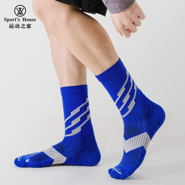 Five-Toe Crew Athletic Socks for Running, Training & Court Sports