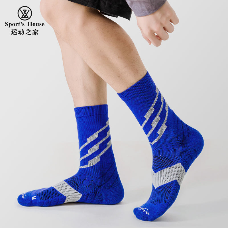 Five-Toe Crew Athletic Socks for Running, Training & Court Sports