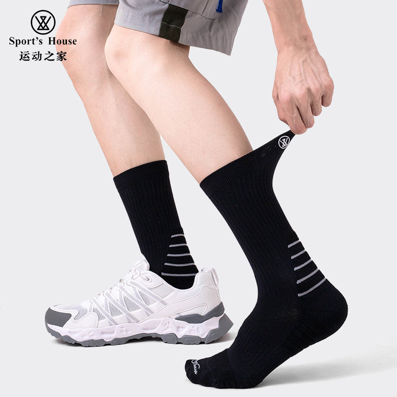 Men’s Five-Toe Crew Athletic Socks for Training, Hiking & Everyday Wear