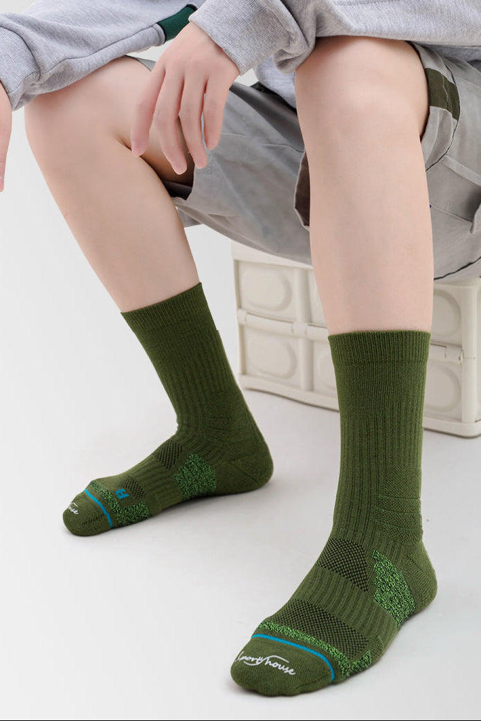 Cushioned Crew Sports Socks for Hiking, Training & Everyday Wear