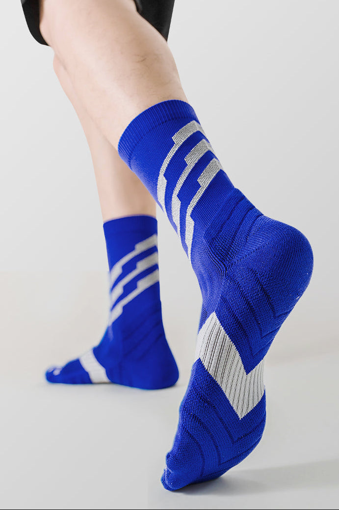 Five-Toe Crew Athletic Socks for Running, Training & Court Sports