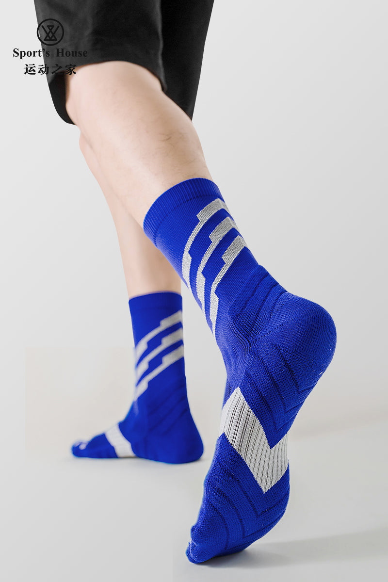 Five-Toe Crew Athletic Socks for Running, Training & Court Sports