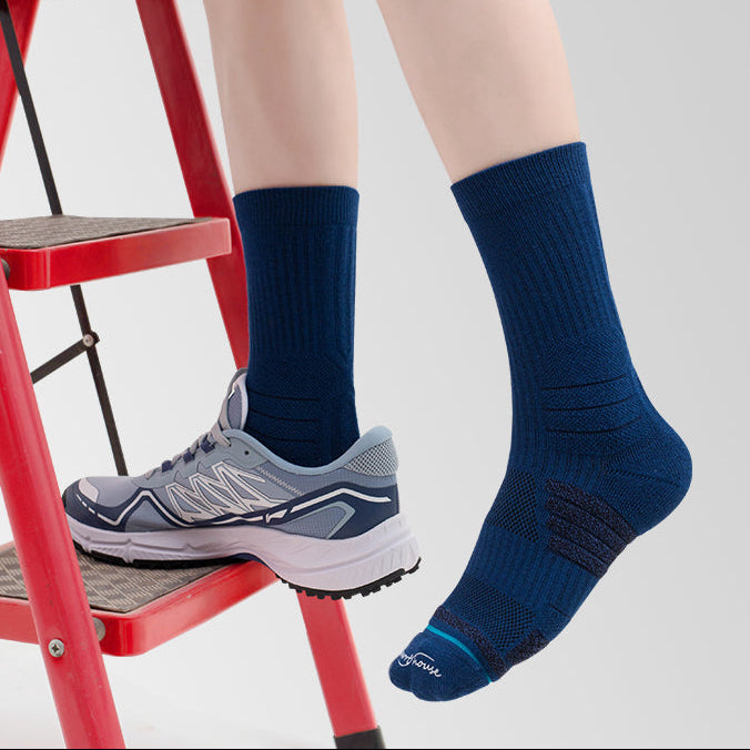 Cushioned Crew Sports Socks for Hiking, Training & Everyday Wear