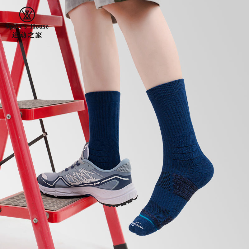 Cushioned Crew Sports Socks for Hiking, Training & Everyday Wear
