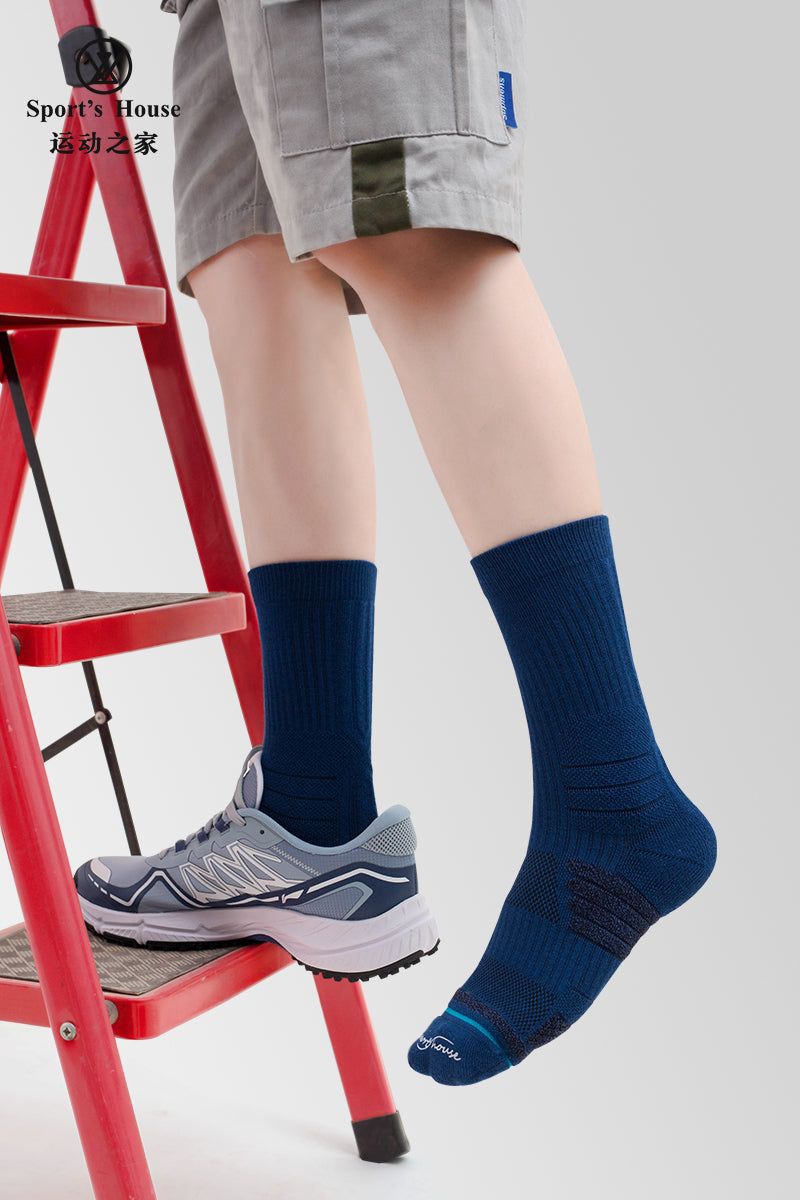 Cushioned Crew Sports Socks for Hiking, Training & Everyday Wear