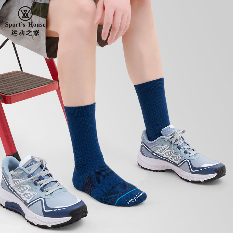 Cushioned Crew Sports Socks for Hiking, Training & Everyday Wear
