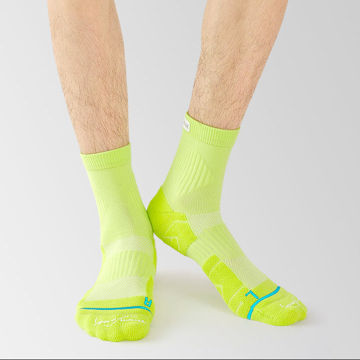 Men’s Cushioned Quarter Crew Athletic Socks for Training & Running