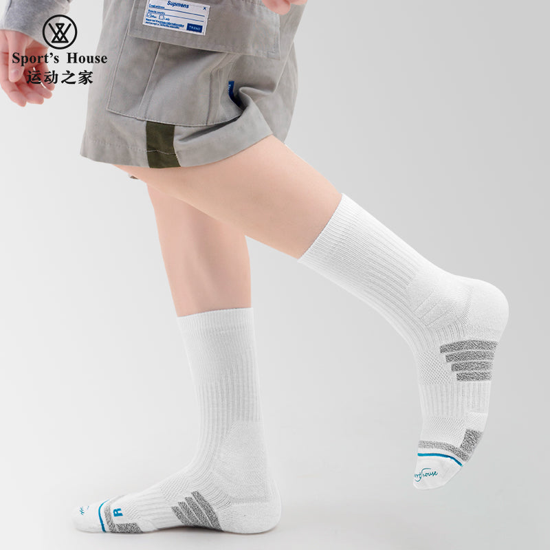 Cushioned Crew Sports Socks for Hiking, Training & Everyday Wear