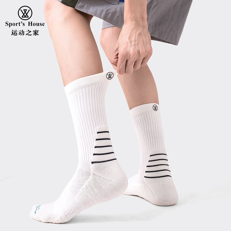 Men’s Five-Toe Crew Athletic Socks for Training, Hiking & Everyday Wear