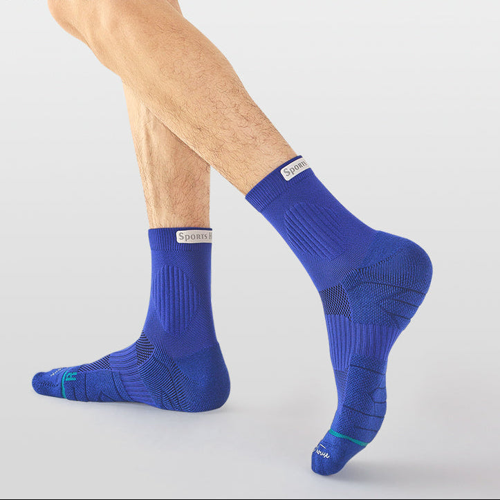 Men’s Cushioned Quarter Crew Athletic Socks for Training & Running
