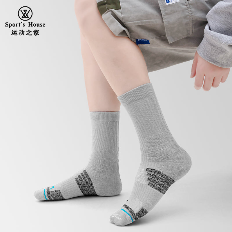 Cushioned Crew Sports Socks for Hiking, Training & Everyday Wear