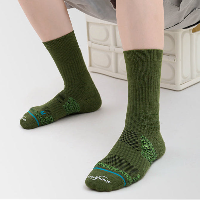 Cushioned Crew Sports Socks for Hiking, Training & Everyday Wear