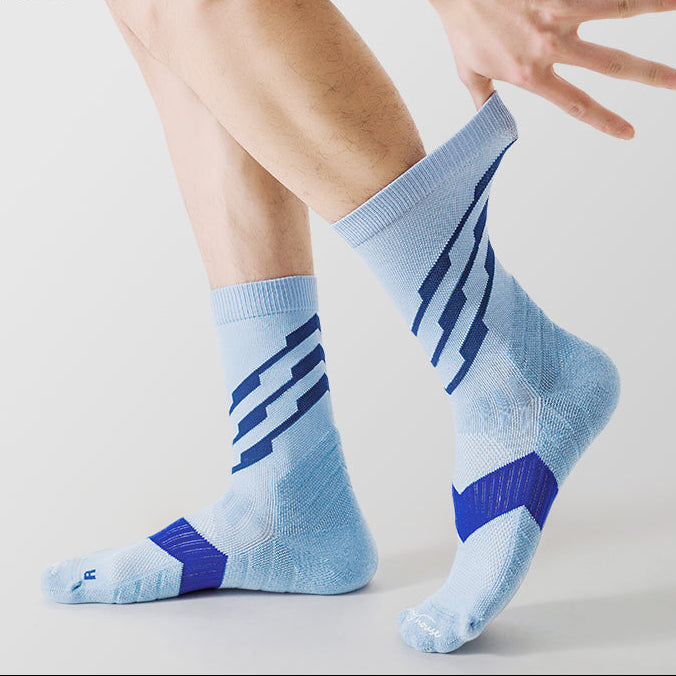Five-Toe Crew Athletic Socks for Running, Training & Court Sports