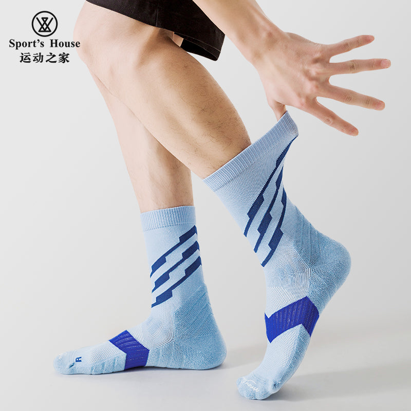 Five-Toe Crew Athletic Socks for Running, Training & Court Sports