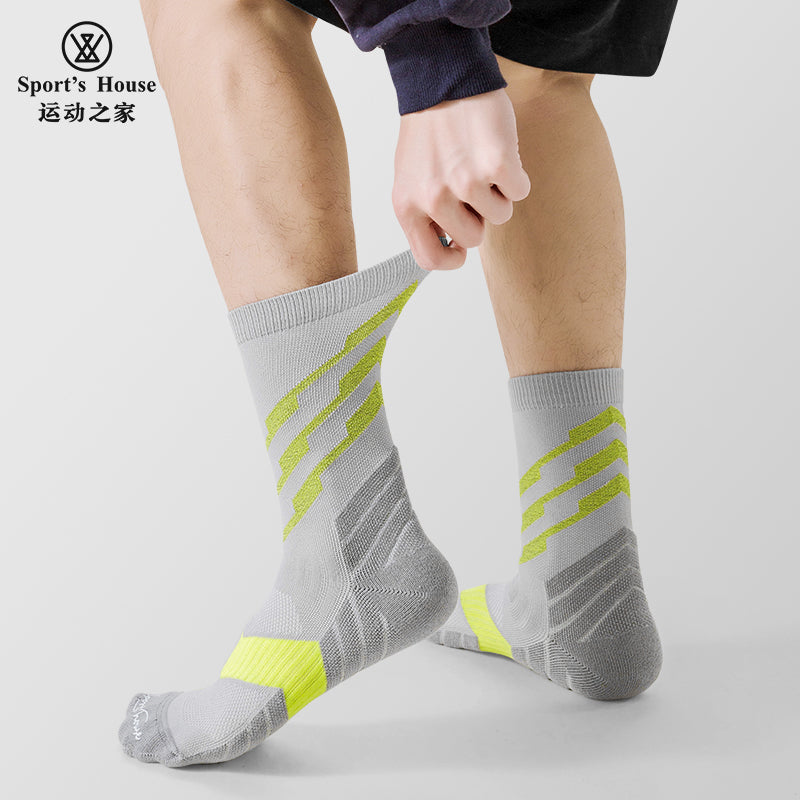 Five-Toe Crew Athletic Socks for Running, Training & Court Sports