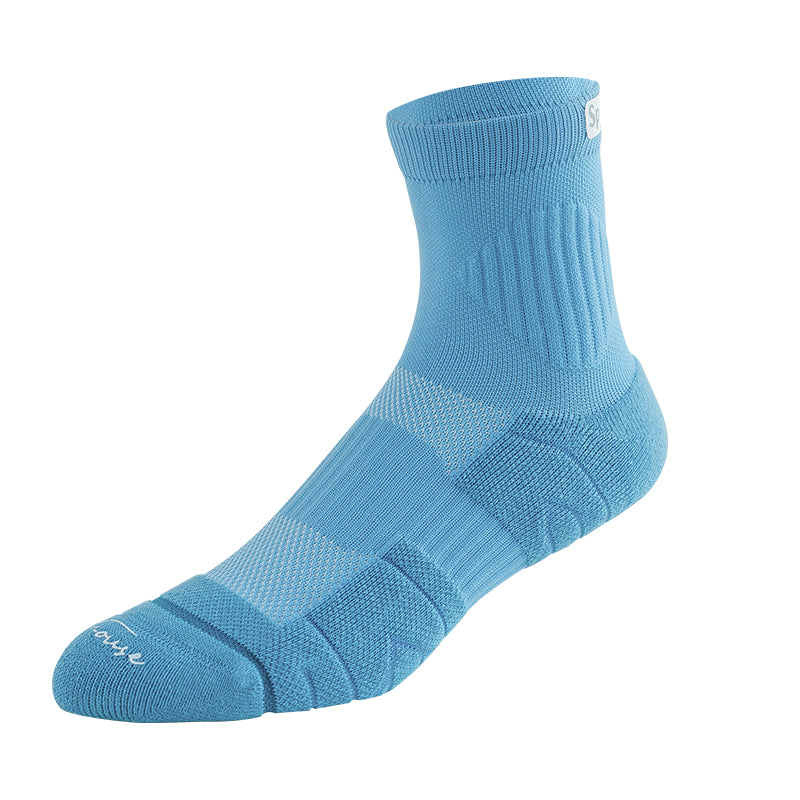 Men’s Cushioned Quarter Crew Athletic Socks for Training & Running