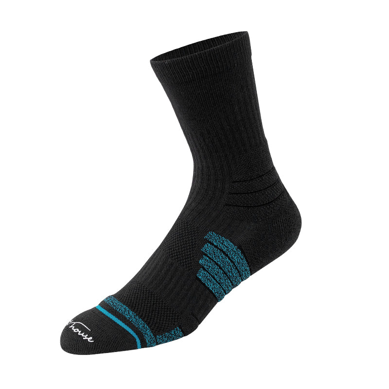 Cushioned Crew Sports Socks for Hiking, Training & Everyday Wear